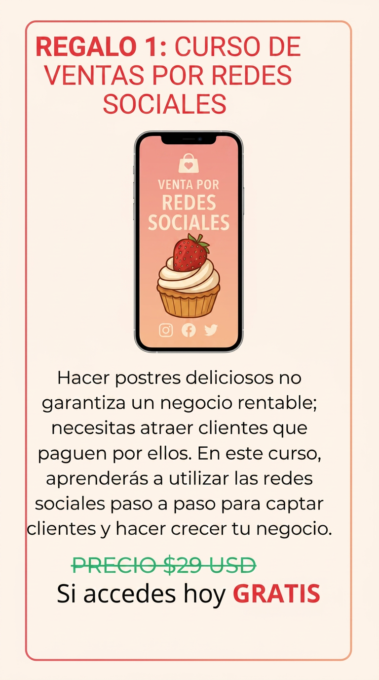 REGALO 1: Curso de ventas por redes sociales