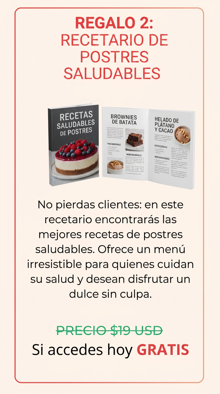 REGALO 2: Recetario de postres saludables